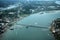 Aerial view St Augustine FL Bridge of Lions