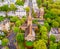 Aerial view of St Johnâ€™s Church in the morning, London, UK