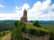 Aerial view of St. Leon chapel, Dabo Alsace France