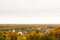 Aerial view from the St. Nichola`s Holy Trinity Monastery Svyato Troitse Nikolsky Monastery on the Puzhlova Mountain. Gorokhove