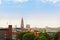 Aerial view on St Nikolai church in Kiel, Germany