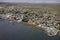 Aerial view of Stanley in the Falkland Islands