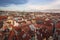 Aerial view of Stare Mesto with Church of St. Gallen and Church of St Giles - Prague, Czech Republic