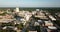 Aerial View Static Shot Over Main Street in Spartanburg South Carolina