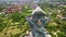 Aerial view statue hindu god garuda wisnu kencana Statue, Bali. Statue at entrance Garuda Wisnu Kencana Cultural Park