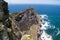 Aerial view of steep cliffs from Cape Point