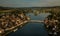 Aerial view of Stein-Am-Rhein medieval city