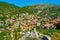 Aerial view of Stemnitsa village at Greece