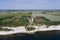 Aerial view of Stevns lighthouse Denmark