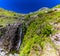 Aerial view of Stickle Tarn lake, the Lake District, Great Langdale valley