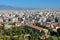 Aerial view of Stoa of Attalos at the Agora of Athens in Athens, Greece