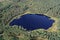 Aerial view of Stoborowe Lake in Kashubia region of Poland