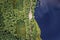 Aerial view of Stoborowe Lake in Kashubia region of Poland