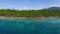 Aerial view on stone coast of Ko Lipe island