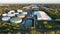 Aerial View of Storage Tanks in an Industrial Park