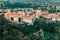 Aerial view of Strahov Monastery, Prague, Czechia