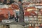 Aerial view of a street of Porto.