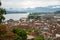 Aerial view of the stunning city of Lucerne, Switzerland, featuring the calm waters of the lake