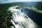 Aerial view of the stunning Iguazu Falls a