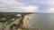 Aerial view Suan Son beach Rayong Thailand