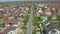 Aerial view of suburban bedroom community in Chisinau, Moldova.