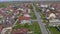 Aerial view of suburban bedroom community in Chisinau, Moldova.