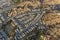 Aerial View of Suburban Cul-de-sac Streets near Los Angeles