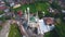 Aerial view of Suciati Saliman Mosque using architecture of the Medina mosque in the month of Ramadan