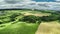 Aerial view of summer countryside