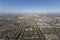 Aerial view of Summer Smog above Torrance and Los Angeles, Calif