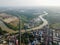 Aerial view Sungai Kerian