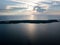 Aerial View of Sunset and Mangrove Islands in Caribbean