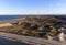 Aerial View Sunset on Nantucket Island