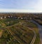 Aerial View Sunset on Nantucket Island