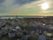Aerial View Sunset on Nantucket Island