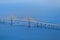 Aerial View of Sunshine skyway bridge, Florida