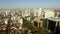 Aerial view of the super crowded, populated, and busy Sao Paulo city in the Brazil