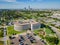 Aerial view of the Supreme Court and Oklahoma dowtown cityscape