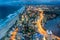 Aerial view of Surfers Paradise in Gold Coast, Australia