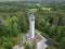 Aerial view of Suure Munamae observation tower in Estonia