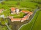 Aerial view of Svihov castle