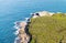 Aerial view of Sydney coastline, Australia