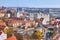 Aerial view of Szczecin Stettin city downtown, Poland