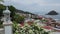 Aerial view of Taboga Island in Panama. Taboga island is a little slice of tropical island paradise in just 30 minutes of Panama c