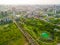 Aerial view of Taichung Nanxing Park, Taichung Metro Beitun District