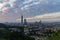 Aerial view of the Taipei 101 and cityscape from Xiangshan