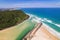 Aerial view of Tallebudgera Creek