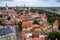 Aerial view of Tallinn medieval city, Estonia.