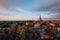 The Aerial View of Tallinn Old Town, Estonia