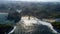 Aerial View of Tanjung Penyu Mas Beach at South Malang, East Java, Indonesia